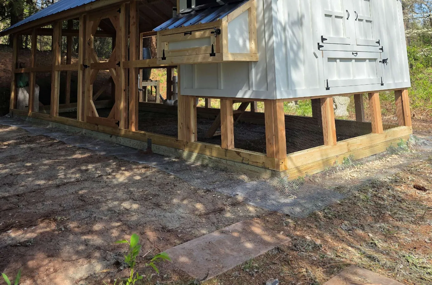 The Estate 8′ × 24′ chicken coop, view 2, built by Triano Farms in New Jersey