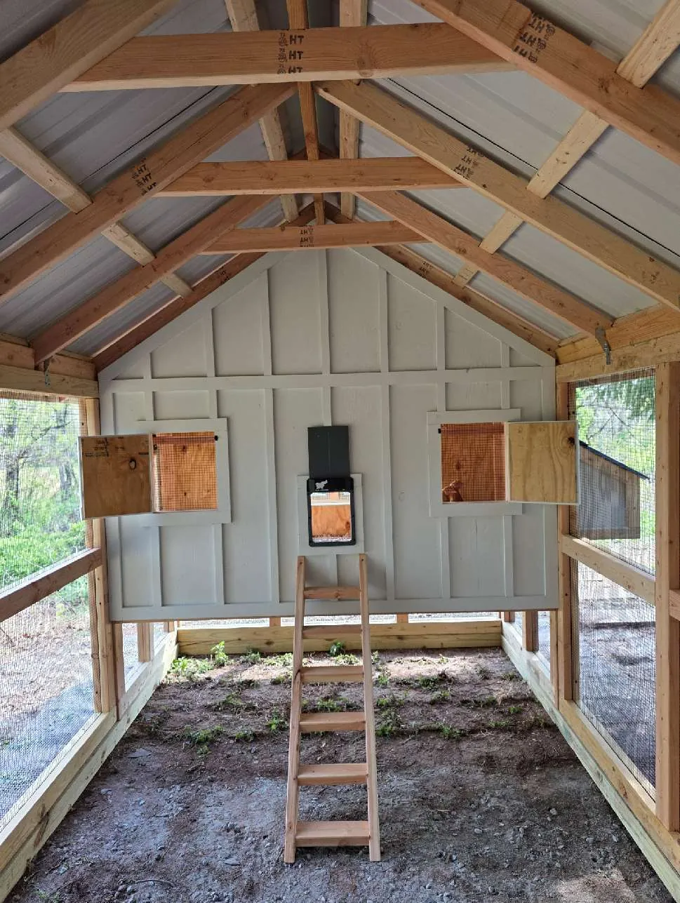 The Estate 8′ × 24′ chicken coop, view 3, built by Triano Farms in New Jersey