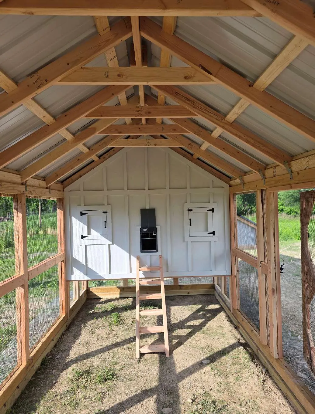 The Farmstead 8′ × 20′ chicken coop, view 3, built by Triano Farms in New Jersey