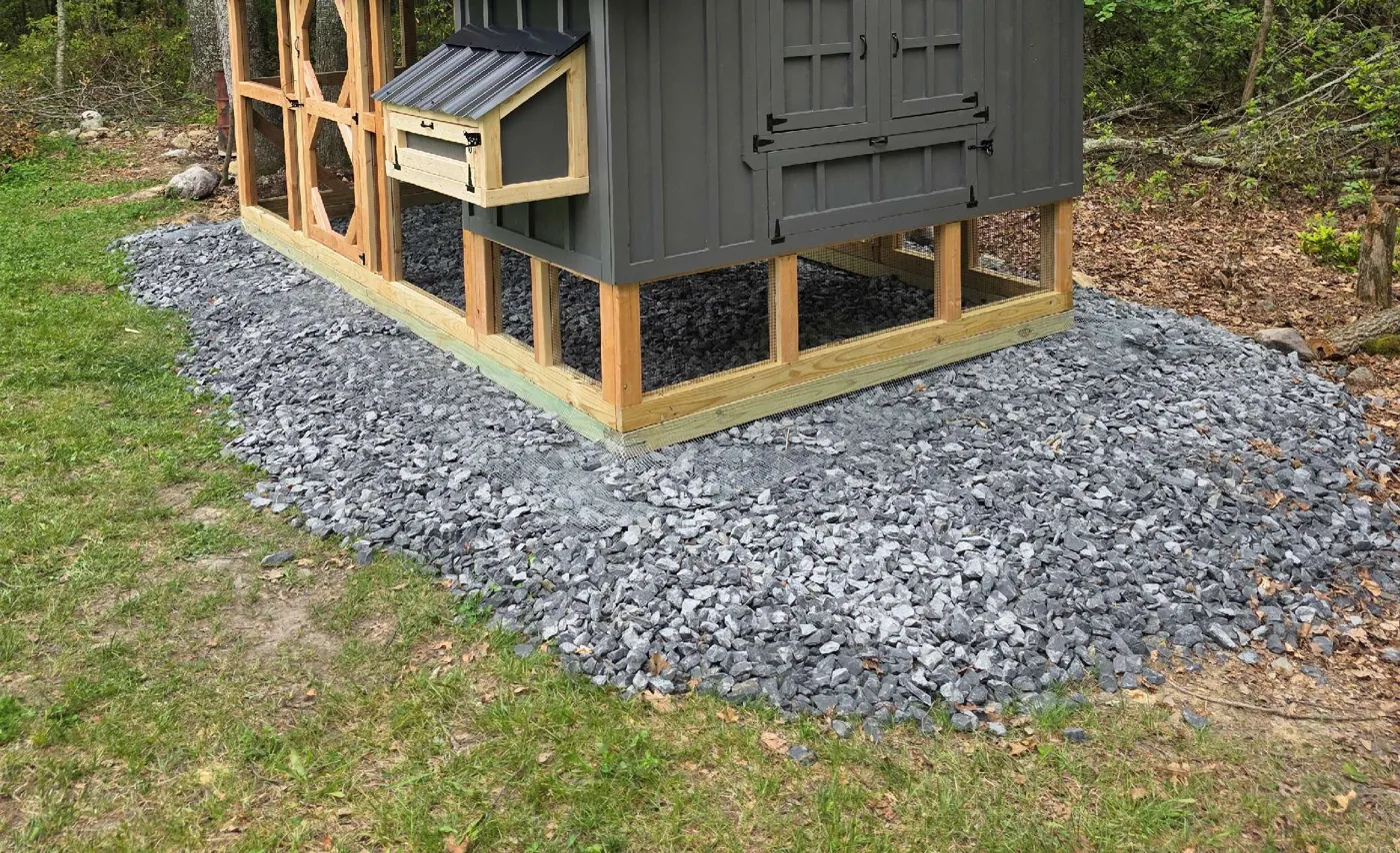 The Homestead 8′ × 16′ chicken coop, view 2, built by Triano Farms in New Jersey